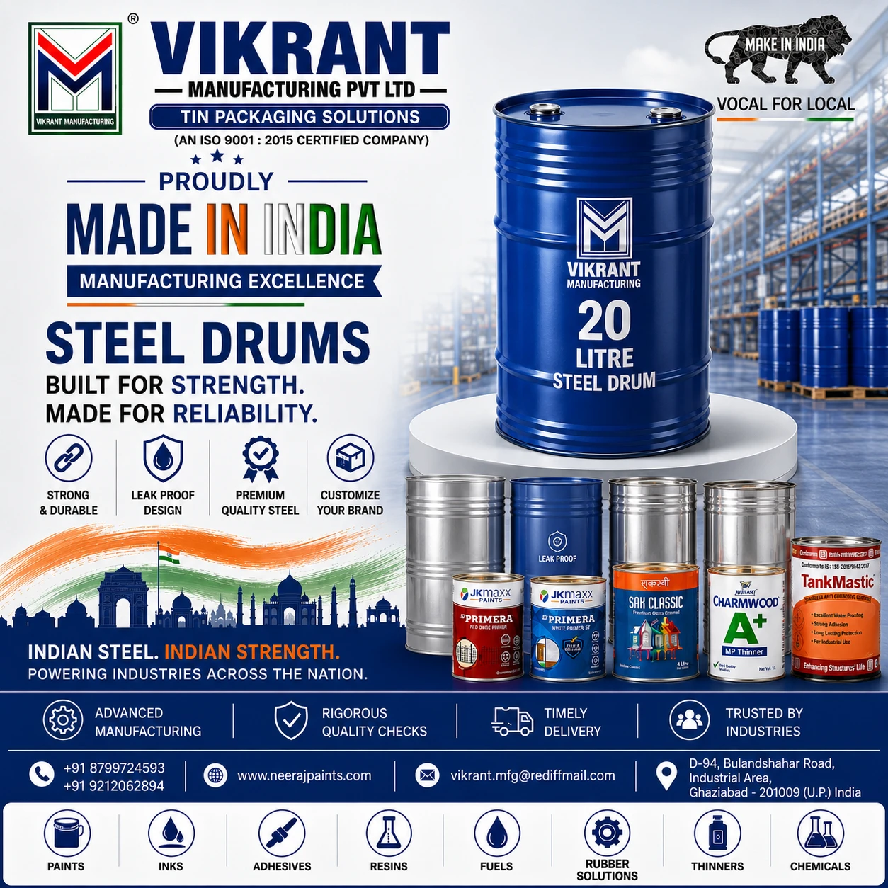 Vikrant manufacturing — Product campaign